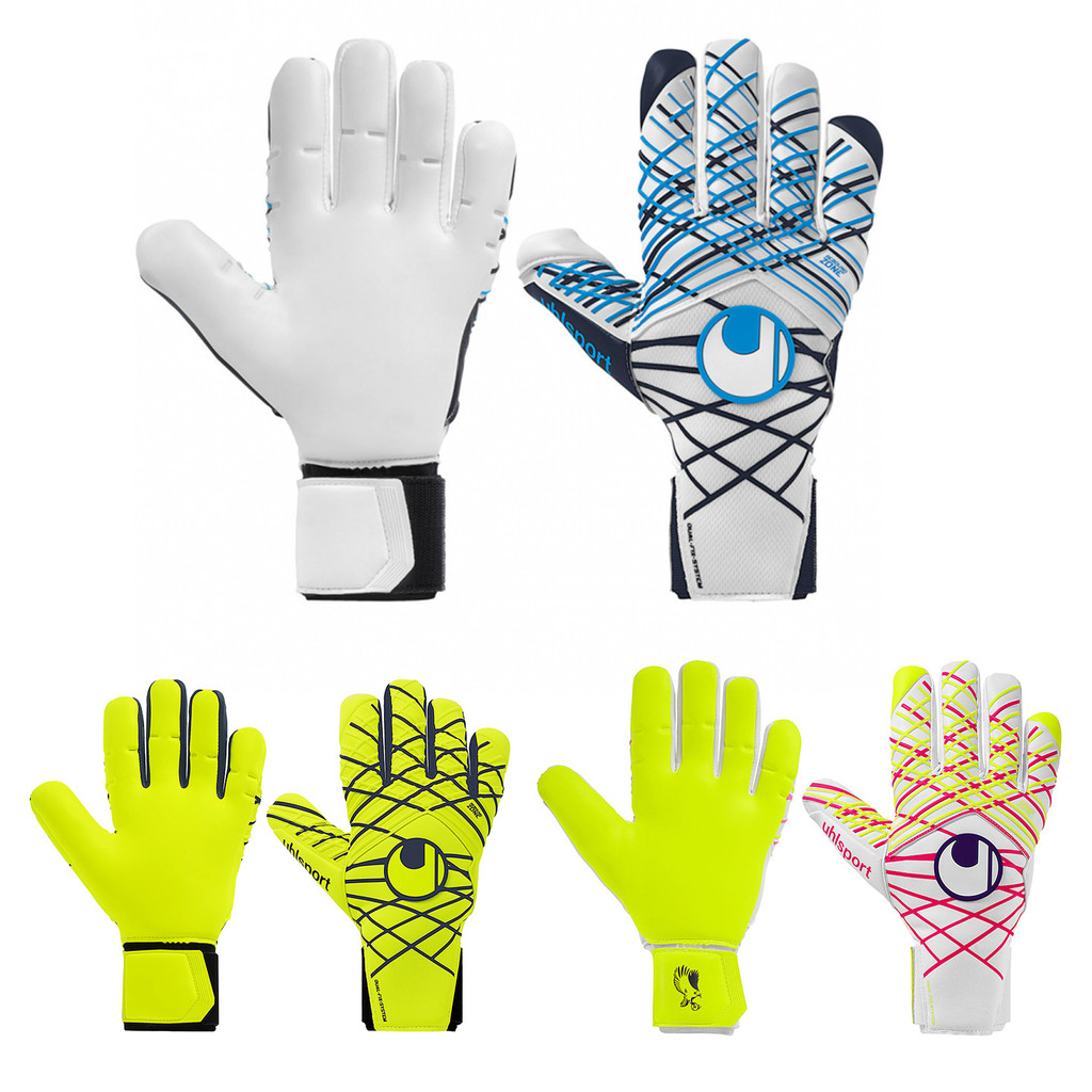 ของแท้ Uhlsport Uhlsport Absolutgrip Latex Inseam ถุงมือผู้รักษาประตูฟุตบอลมืออาชีพ