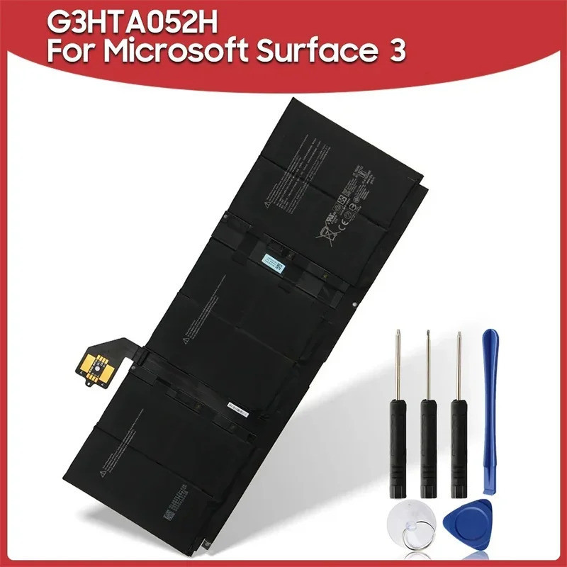 แบตเตอรี่ทดแทนใหม่ G3HTA052H DYNT02 สำหรับ Microsoft Surface 3 1867 1868 แบตเตอรี่แบบชาร์จได้ 6