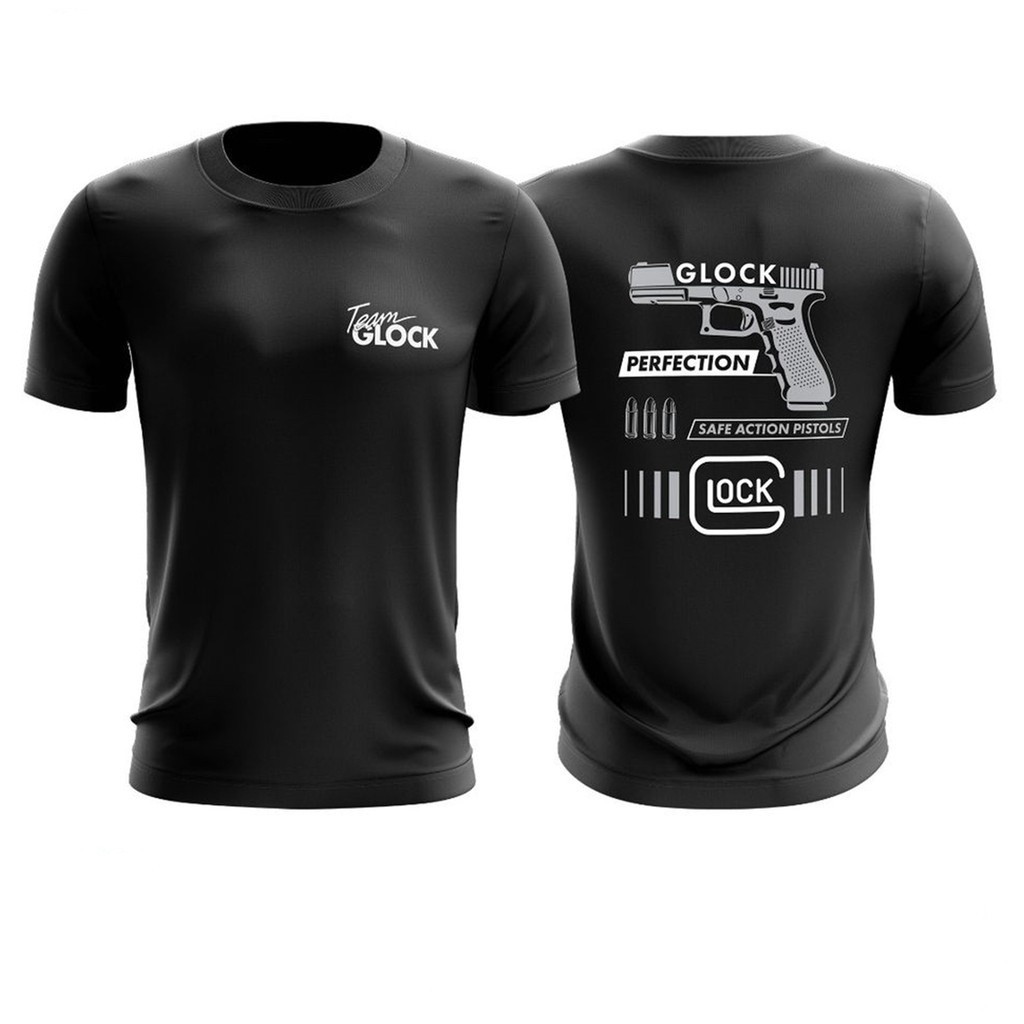 DR TACTICAL Dr Tactical T เสื้อ baju taktikal เสื้อไมโครไฟเบอร์พิมพ์ลาย TEAM GLOCK