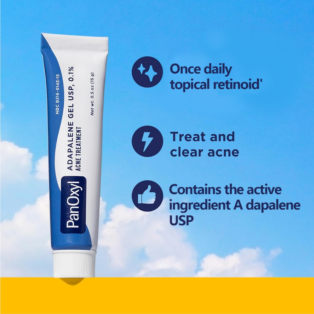PanOxyl Gel USP, 0.1% (15 g) Retinoid Gel เจลแต้มสิวสุดฮิต ลดสิวทุกชนิด ผิวมัน จัดส่งไว