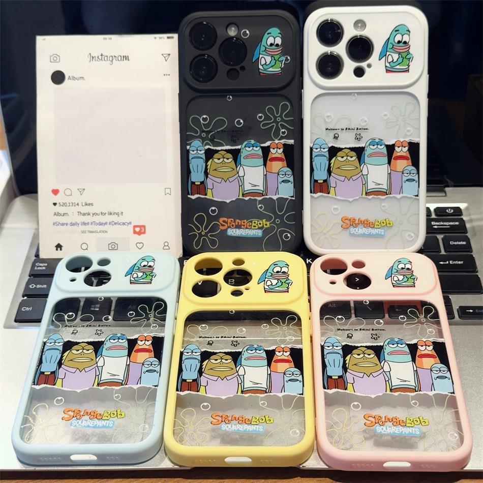 17โปรแม็กซ์ เคสโทรศัพท์ ไม่มีคํา เมอร์เมดซิลิโคนนุ่มกรณีเหมาะสําหรับ ไอโฟน 11 12 13 14 15 16 17โปรแม็กซ์ 14 15 16บวก โปร่งใสหน้าต่างขนาดใ