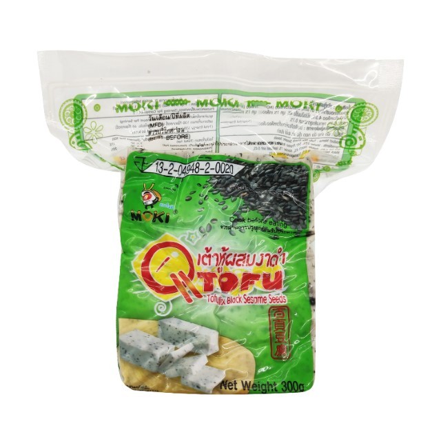 โมคิ เต้าหู้ผสมงาดำ Moki Tofu Mix Shitake 300g.