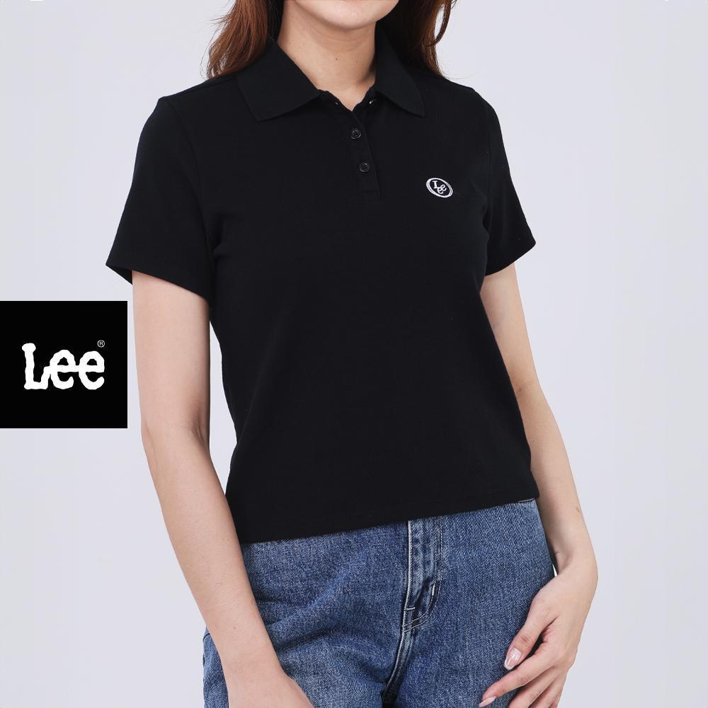 LEE เสื้อโปโลแขนสั้นผู้หญิง รุ่น LE S126WPOLN02 สีดำ