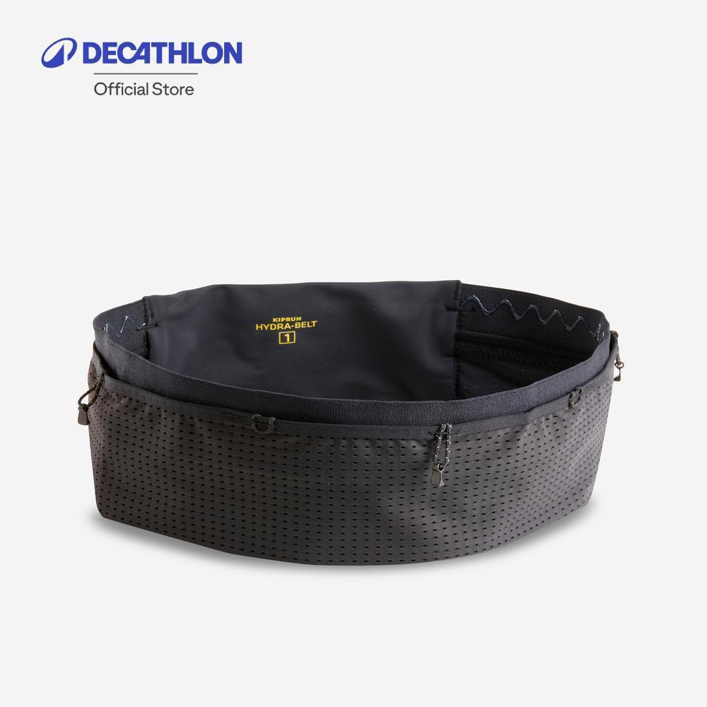 Decathlon Running Belt สายคาดเอวสำหรับใส่ขวดน้ำขณะวิ่ง - Black