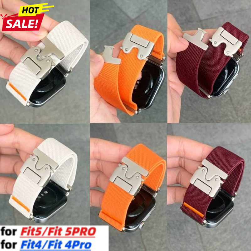 สายรัดห่วงไนลอนยืดหยุ่นสําหรับนาฬิกา Huawei Fit 5pro/Fit 5 สร้อยข้อมือกีฬาสําหรับ Huawei fit4pro/4 Correa อุปกรณ์เสริม