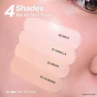 ♦️ของแท้·ส่งด่วน·ถูก♦️Odbo Air Blur Skin Tint Stick #OD4015 โอดีบีโอ แอร์ เบลอ สกิน ทิ้นต์ สติ๊ก x 1 ชิ้น dayse