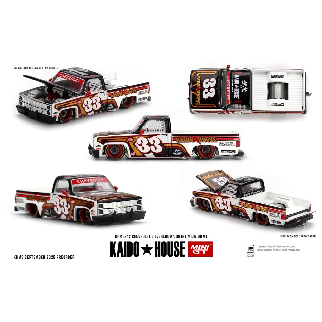 MINI GT No.212 Kaido House Chevrolet Silverado KAIDO Intimidator V1 KHMG212