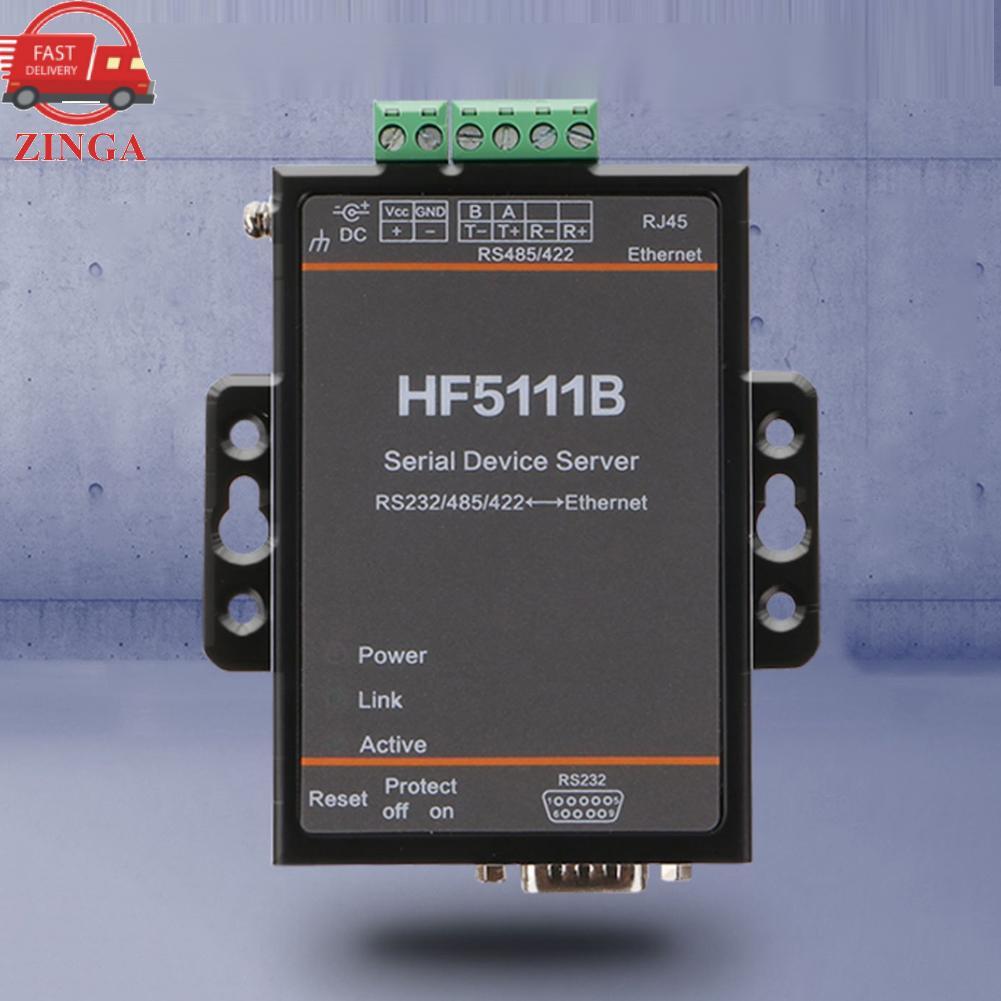 Zinga Marhynchus Serial Network Server HF-5111B 3-in-1 RJ45 RS232/RS485/RS422 to Ethernet DTU พร้อมส