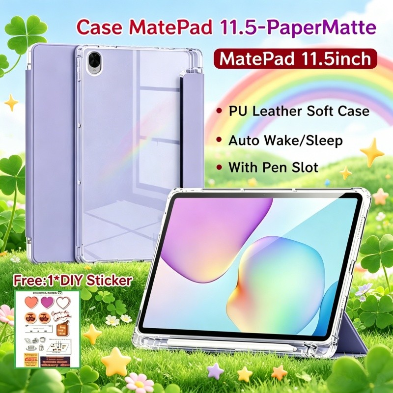 เคส Huawei MatePad 11.5 PaperMatte Flip Casing HUAWEI MatePad 11.5 นิ้ว Soft Case Auto Wake/Sleep Ta