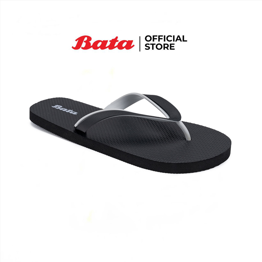Bata บาจา รองเท้าแตะหูหนีบ ส้นแบน สำหรับผู้ชาย รุ่น BROOKLYN สีกรมท่า 8109018 สีดำ 8106018