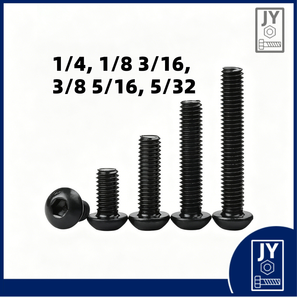 10.9เกรดนิ้วสกรูสหรัฐหัวกลมหกเหลี่ยมสกรู1/4,1/8,3/16,3/8,5/16,5/32เฮจุนหยาง