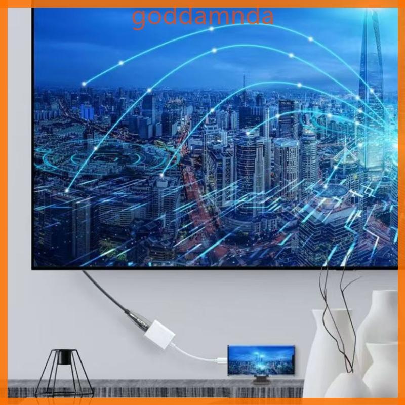 GODD ตัวแปลง USB C ถึง Hdmis 3840x2160 30Hz เปลือกอลูมิเนียมไม่จําเป็นต้องซอฟต์แวร์สําหรับเล่นเกมสตร