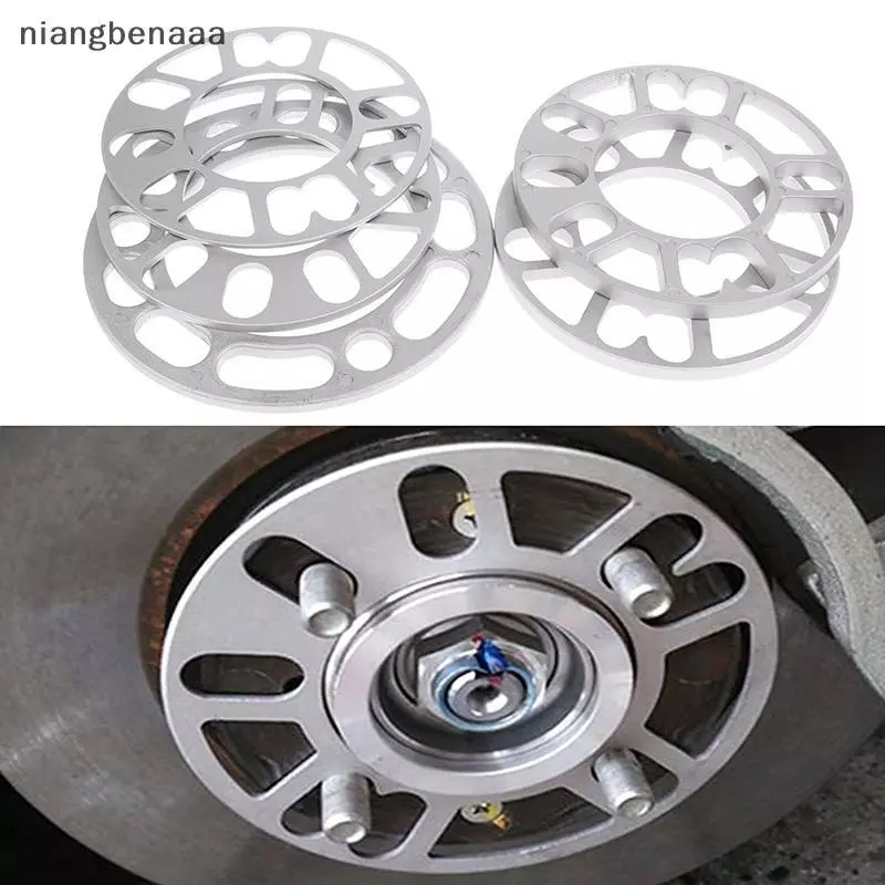 (niangbenaaa) 3/5/6/8/10 มม.อลูมิเนียมล้อรถ Spacer Adaptor Shims แผ่นรถอุปกรณ์เสริมใหม่