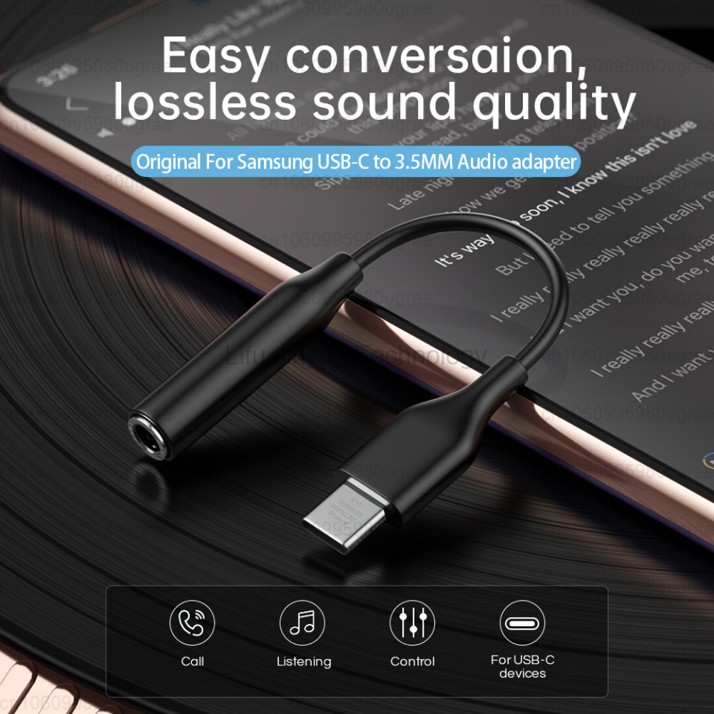LIKAIYUE สําหรับ Samsung Galaxy S24 S23 S22 Ultra S21 A55 A54 A35 A57 A37 S25Ultra Z Fold6 Usb ประเภท C ถึง 3.5 มม.อะแดปเตอร์เสียงแจ็คหูฟังสาย Aux