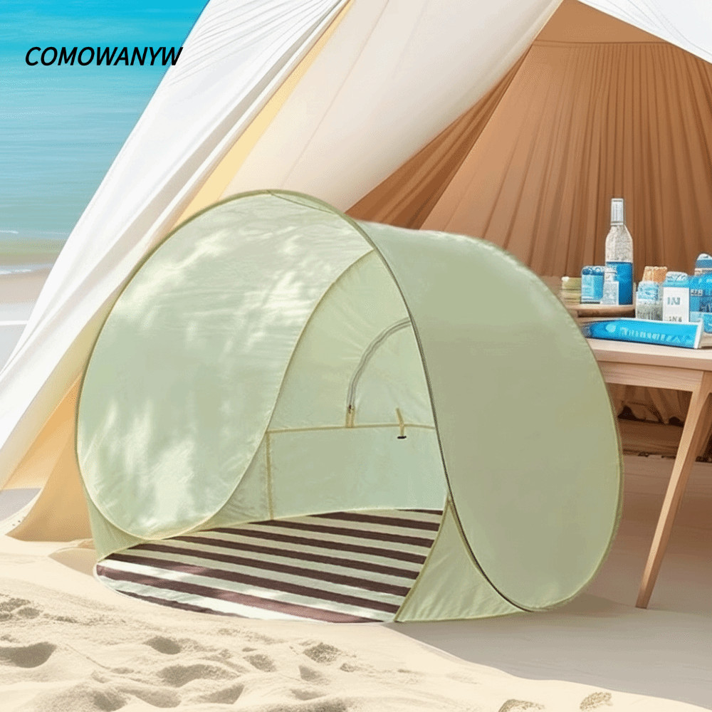 เต็นท์บังแดด COMONYW, Instant Setup UV Protection Camping เต็นท์แบบพกพาสําหรับ 2-4 คนอัตโนมัติ Pop Up เต็นท์ปิกนิกเด็กป้องกัน