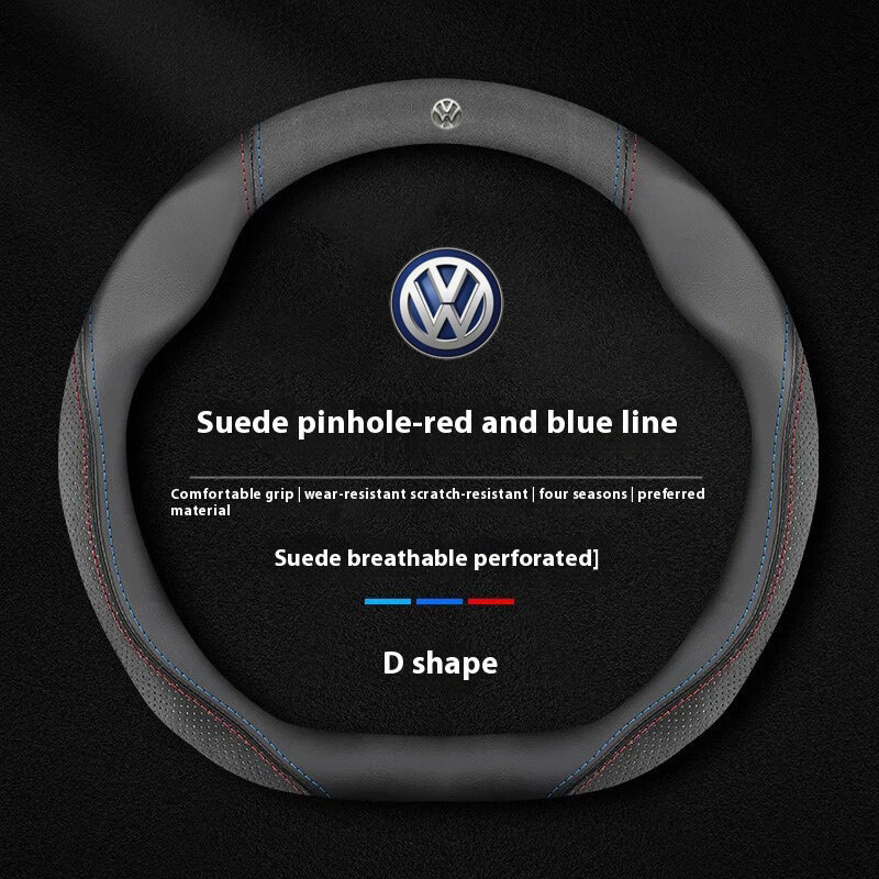 รถหนังนิ่มหนังพวงมาลัยสําหรับ Volkswagen GTI Golf Golf4 Golf7/8 MK2 MK3 MK4 MK5 MK6 MK7 MK8 Beetle G