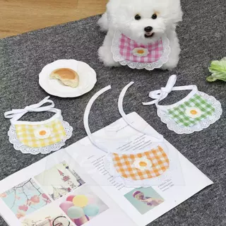 wen.W2 🐶🐱ผ้าบิบกันเปื้อนน้องหมาน้องแมว ลายคาวาอิ หน้าร้อน ระบายอากาศ ปรับได้ น่ารักสุดๆ💦