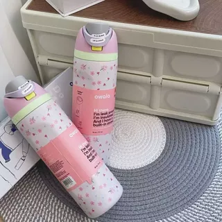 Owala FreeSip 24 oz & 32 oz Triple-Layer 304 ขวดน้ําฉนวนสูญญากาศสแตนเลส, Leak-Proof 2-in-1 Straw & Sip Lid, BPA-Free, Large Capacity for Gym Travel Work