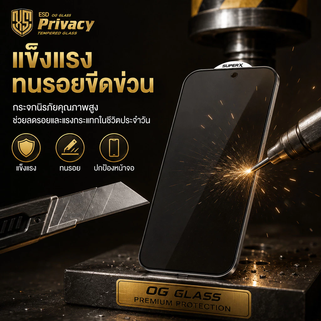 ฟิล์มกระจก เต็มจอ สำหรับiPhone กันมองกันเสือก iPhone15 15PRO 14pro 14promax 12 Pro Max 6/6S Plus/6 7 8 Plus X XR XS Max thumbnail 8