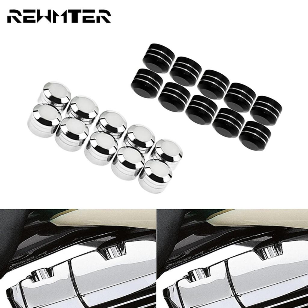 VC 10xMotorcycle 3/8" Inner Hoel Screw Bolt Cover Cap 9mm Bolt Head Schrauben CNC Aluminum For Harle