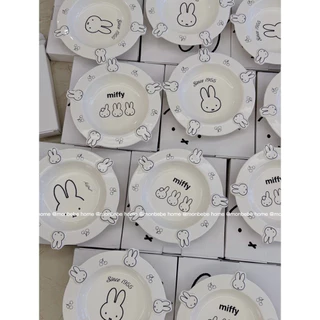 จาน จานเซรามิก insจานmiffy 3D พร้อมส่ง！！！