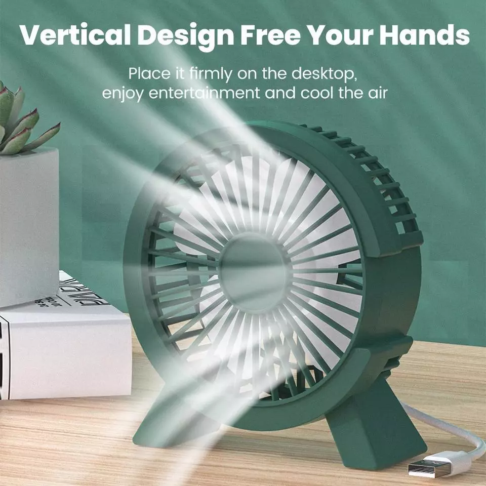 Mini USB Desktop Fan Portable Rechargeable thumbnail 7