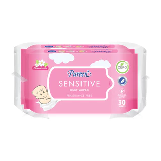 Pureen Wet Wipe Sensitive [30Sheets x 2pcs].