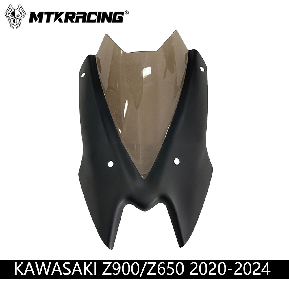 แผ่นบังลมกระจกหน้ารถสําหรับ Kawasaki Z900 Z650 2020-2024 ชิวหน้ารถจักรยานยนต์