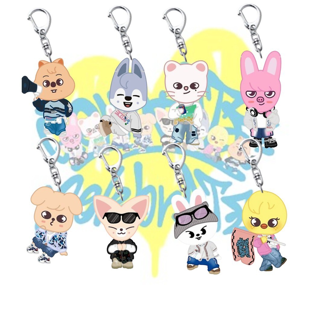 Straykids การ์ตูน DominATE อะคริลิคพวงกุญแจจี้กระเป๋าอุปกรณ์เสริมเครื่องประดับ Star Week 5.28 ALI