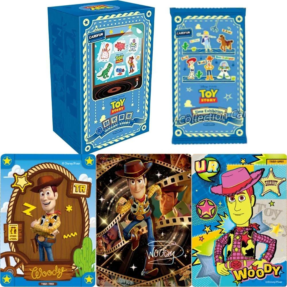 ของแท้ Disney Toy Story Card Time Exhibition Products Cosmic Retract Time Movie Anime Game Collection Card Toy Gift
