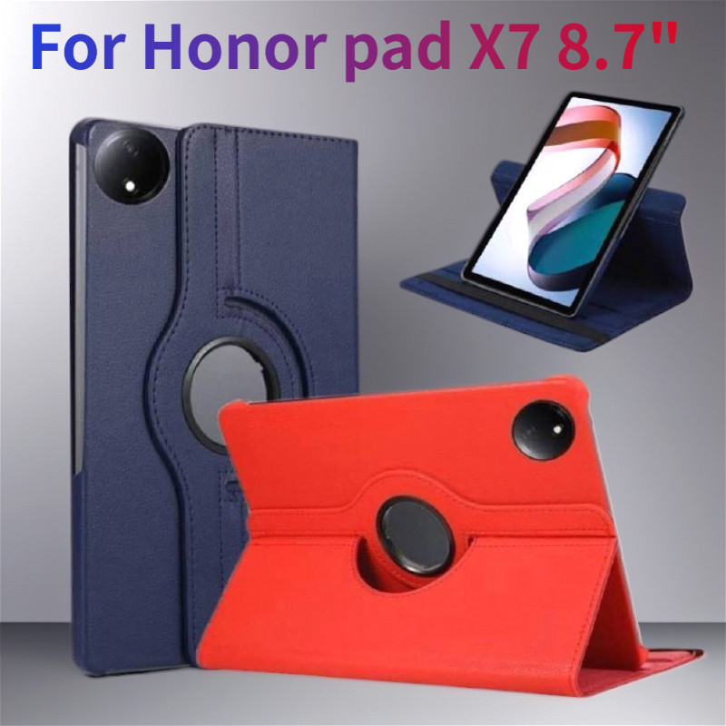 เคสแท็บเล็ตหมุนได้สําหรับ Honor Pad X7 8.7 นิ้ว Honor PadX7 ปลอกป้องกันพลิก JMS-W09 JMS-L09 ฝาครอบขา