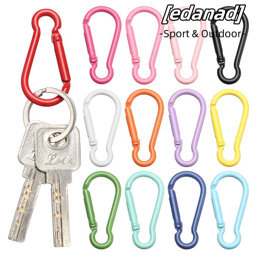 EDANAD 5 ชิ้นหัวเข็มขัดพวงกุญแจความปลอดภัยกีฬากลางแจ้งโลหะผสม Carabiner