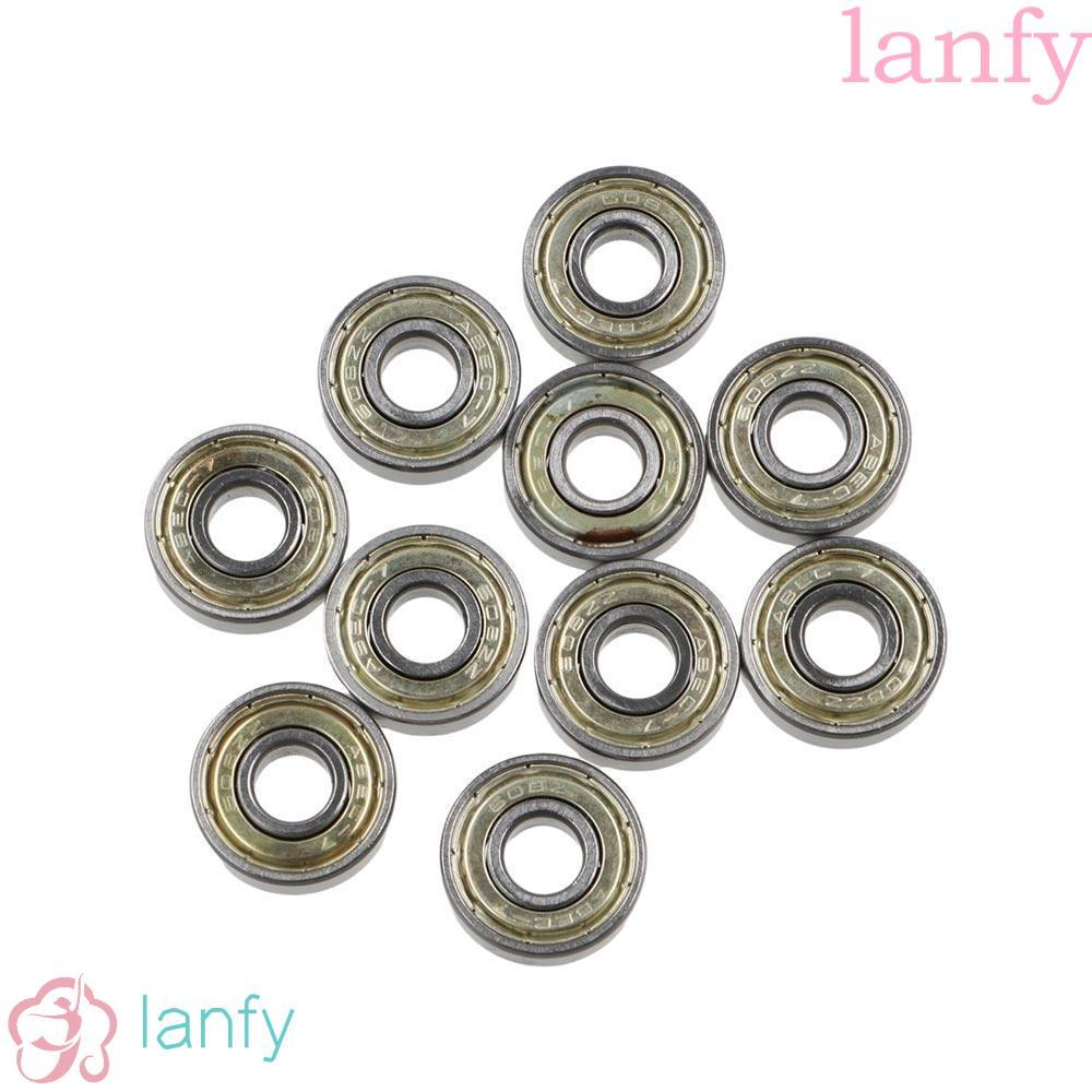 LANFY Bearing Bore 8x22x7mm Steel Miniature สําหรับสเก็ตบอร์ดสกู๊ตเตอร์ Carbon Ball