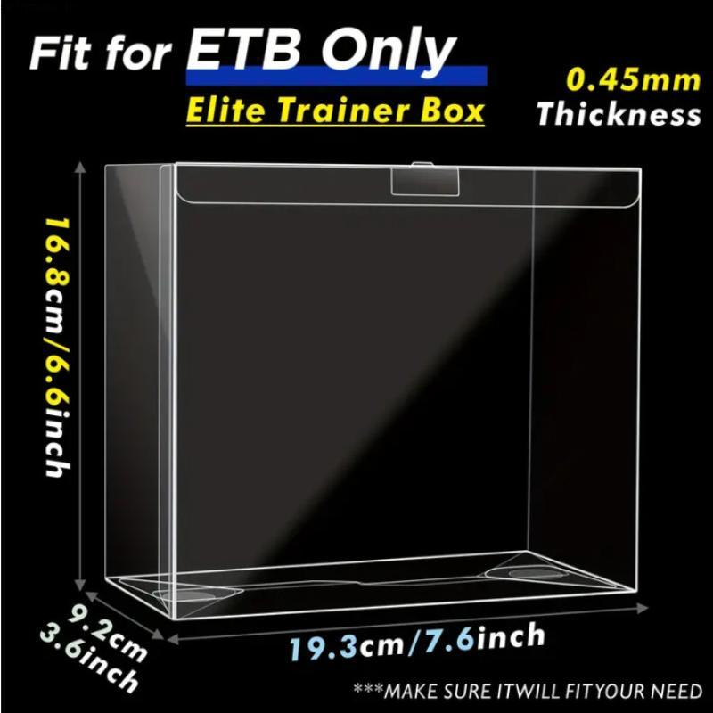 ETB & Booster Pokemon Clear Plastic Box Trainer Box Elite Trainer Display Case Box