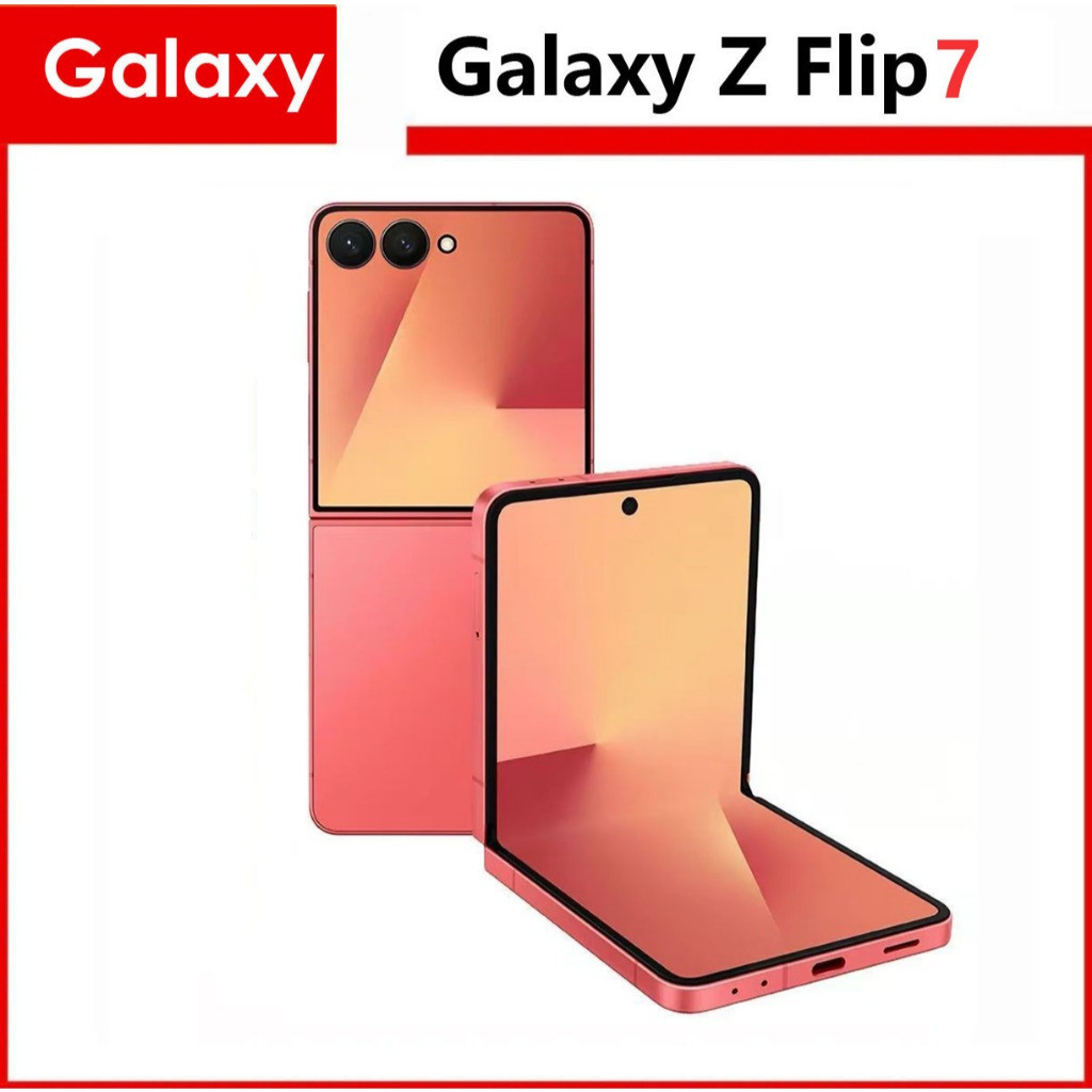 รุ่น US ดั้งเดิม Samsung Galaxy Z Flip7 Samsung Galaxy Z Flip 7 Openline Good Function โทรศัพท์มือสองต้นฉบับ