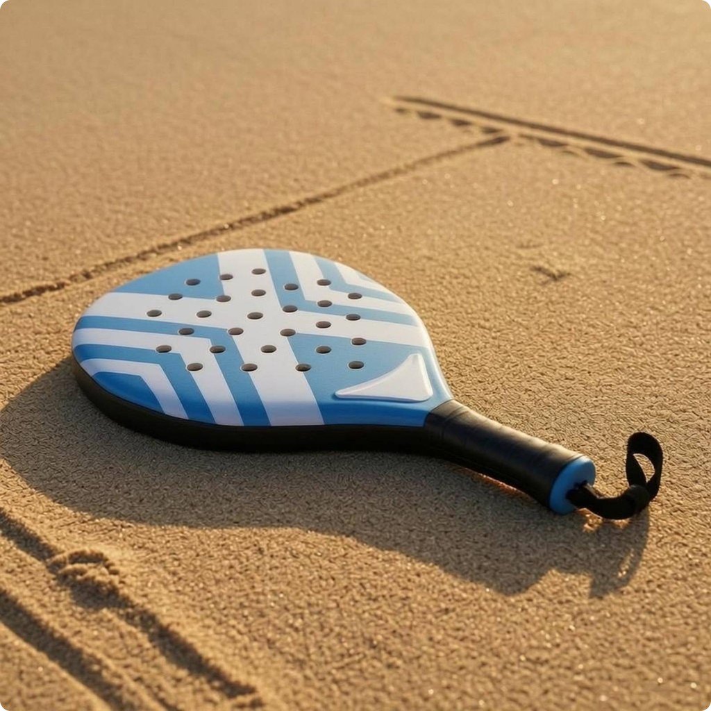 Teardrop Padel Racket Perforated Padel Racket อุปกรณ์กีฬาด้ามจับน้ําหนักเบา