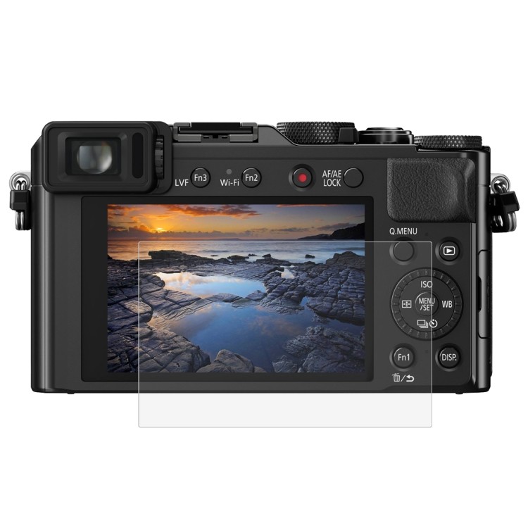 PULUZ 2.5D 9H ฟิล์มกระจกนิรภัยสําหรับ Panasonic DMC-LX100, ใช้งานร่วมกับ Panasonic TX1 / TX2 / LX100