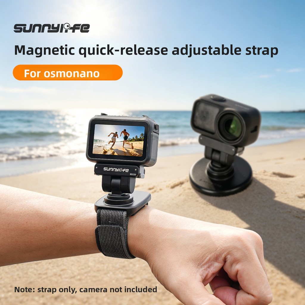 Sunnylife Osmo Nano Magnetic Quick Release Strap สายรัดข้อมือแบบปรับได้ Nano Video Transmission Hook และ Loop Fastener Band พร้อม