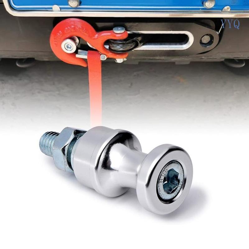 YYQ Trailer ตะขอลากด้านหลัง Winch เชือก Hook Stand เหล็ก Winch Hook 10 Bolt Mount