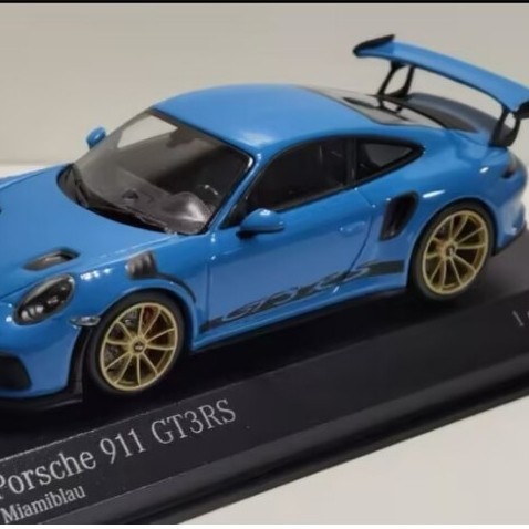 Mini Cut 1/43 Porsche 911 991.2 GT3 RS, Miami Blue