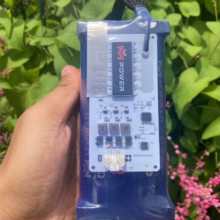 แบตเตอรี่  LiFePo4 4s 15ah BMS 50a + at ของ mpower ของใหม่