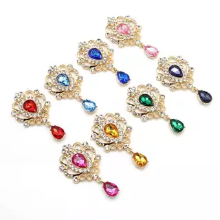 Yiwuyuanvb] 32*60 มม.สําหรับเย็บปักถักร้อย Rhinestone ปุ่มผม Manualidades อุปกรณ์เสริม Diy แบน ba เข็มกลัดเครื่องประดับอุปกรณ์เสริมใหม่