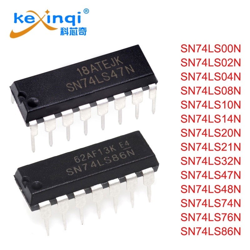 (5 ชิ้น) 74LS00 74LS02 74LS04 74LS08 74LS10 74LS14 74LS20 74LS21 74LS32 74LS47 74LS48 74LS74 74LS76 