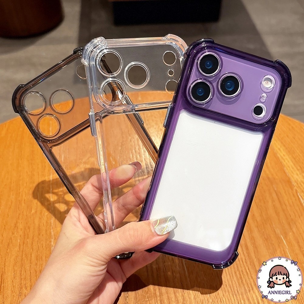 เคสไอโฟน11 13 ใส กันกระแทก เคสใส แข็ง สําหรับ IPhone 17 16 15 promax 12 13 14 Pro Max 17Air XS XR 7 8 Plus หนาขึ้นสี่มุมเพื่อป้องกันการตก