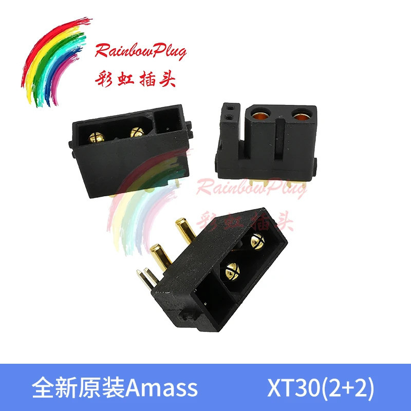 สําหรับ Amass XT30PW (2+2) XT30(2+2) ชายหรือหญิง Gold Plated Plug Signal Pin MCMZ