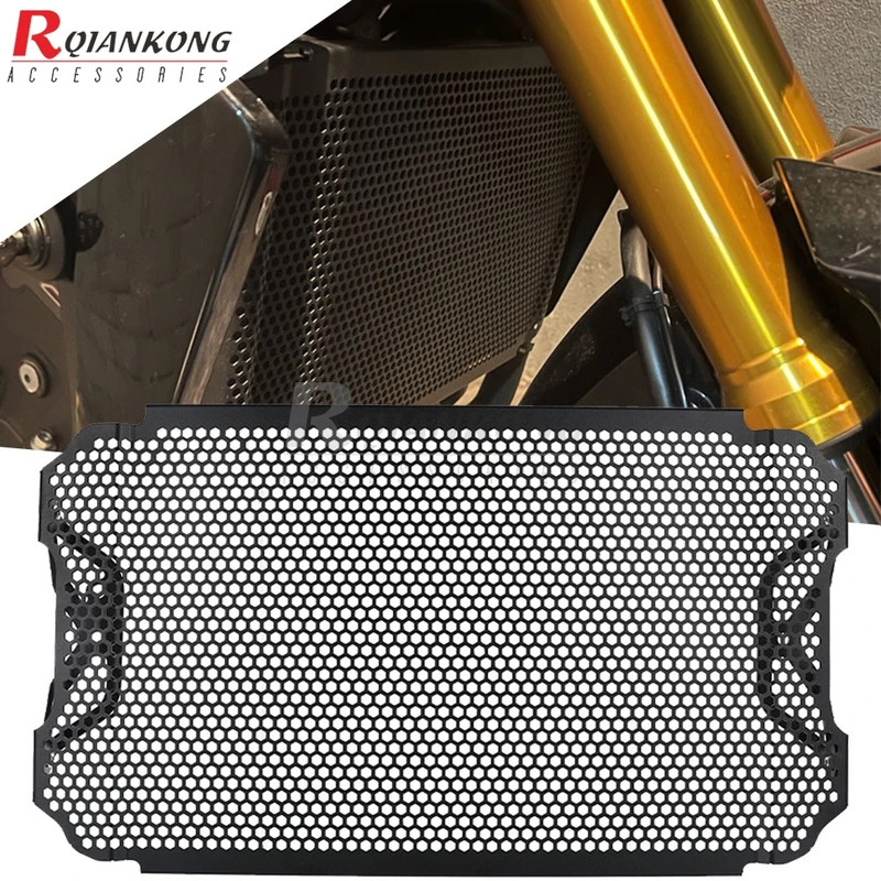 FZ 09 รถจักรยานยนต์ CNC หม้อน้ําอลูมิเนียม Guard Grille สําหรับ YAMAHA FZ09 FZ-09