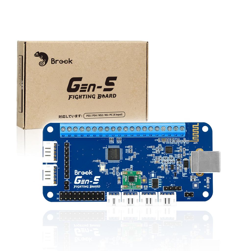 Brook Gaming GEN 5 Wired Fighting Board – Compatible with PS5, PS4, NS, NS2, and PC / Ultra-low late