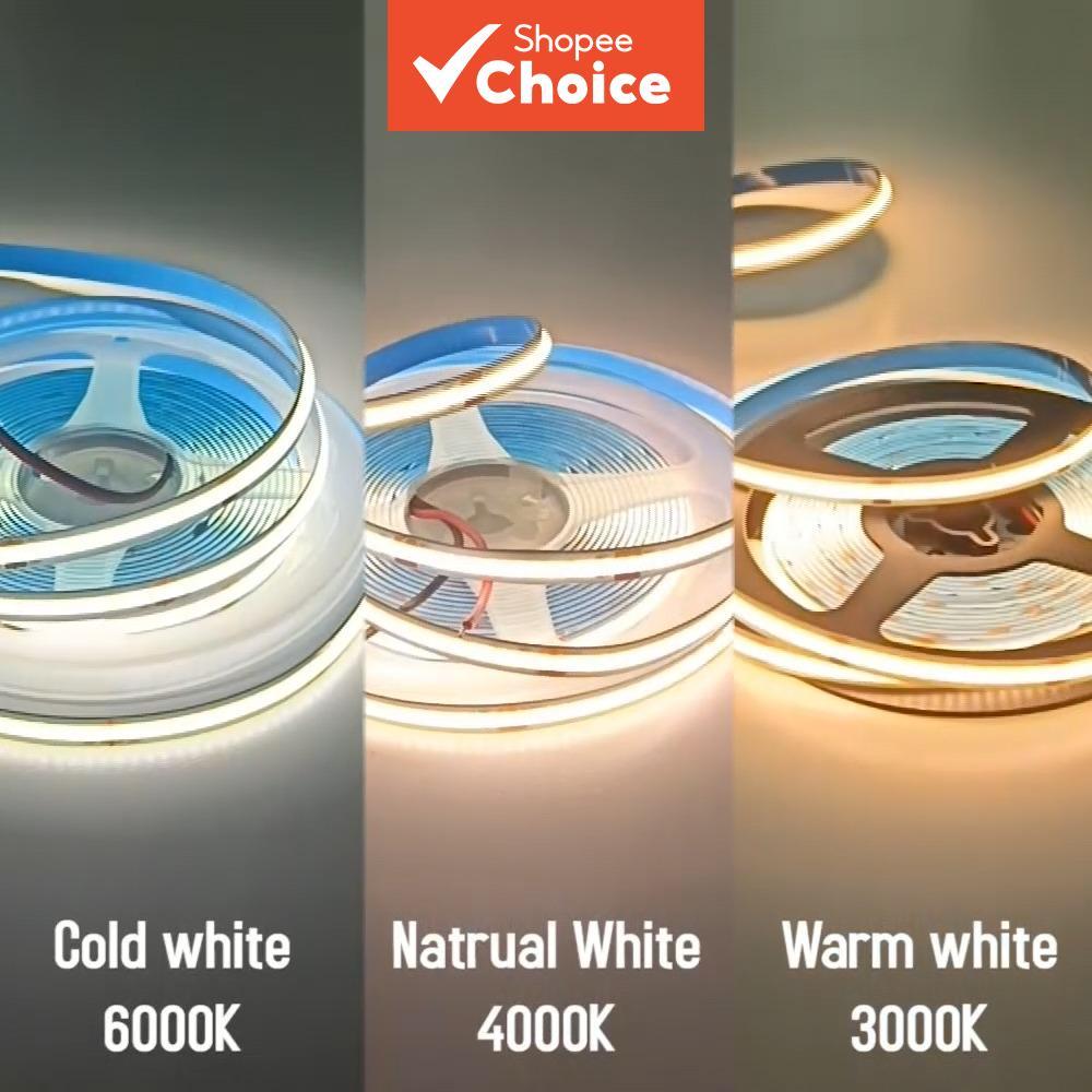 แถบไฟ LED COB 5 ม. ยืดหยุ่น สว่างนุ่มนวล โดย SL Lighting สําหรับตกแต่งบ้านในร่ม