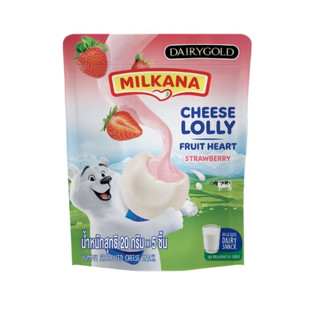 แดรี่โกลด์ ชีสโลลีฟรุตฮาร์ทสตรอว์เบอร์รี Dairygold Cheese Lolly Strawberry 100g.