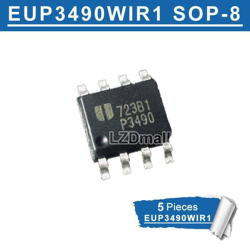 5pcs P3490 SOP8 P 3490 EUP3490 EUP3490WIR1 SOP-8 SOP SMD ใหม่ IC